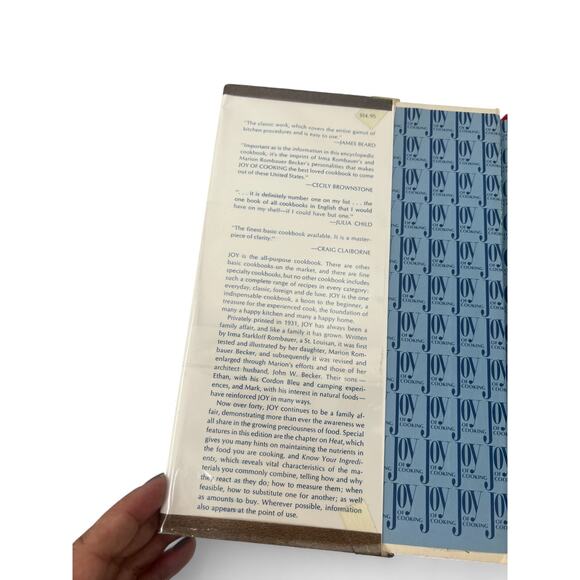 Cookbook Joy of Cooking [Hardcover] Rombauer Becker 1975 Copyright 1984 Printing - Picture 3 of 5